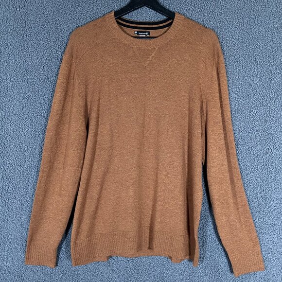 Smartwool Sparwood Crew Wool Blend Sweater - Men's Size M - Brown - Picture 1 of 8